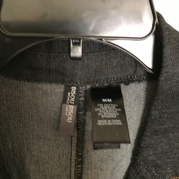 Bisou Bisou black denim coat - Picture 6 of 6